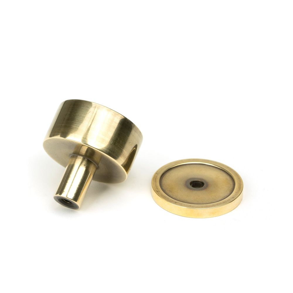 From The Anvil - Aged Brass Kelso Cabinet Knob - 32mm (Plain) | Sku. 50307 | Trade Door Handles.