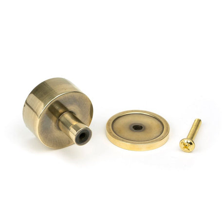 From The Anvil - Aged Brass Kelso Cabinet Knob - 32mm (Plain) | Sku. 50307 | Trade Door Handles.