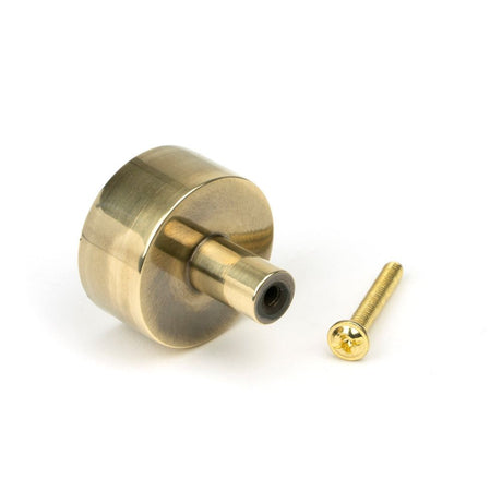 From The Anvil - Aged Brass Kelso Cabinet Knob - 32mm (No rose) | Sku. 50308 | Trade Door Handles.