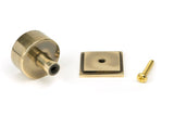 From The Anvil - Aged Brass Kelso Cabinet Knob - 32mm (Square) | Sku. 50309 | Trade Door Handles.