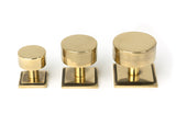 From The Anvil - Aged Brass Kelso Cabinet Knob - 32mm (Square) | Sku. 50309 | Trade Door Handles.