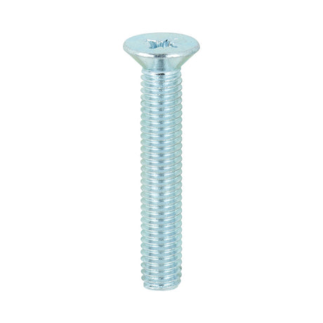 This is an image of Timco - Metric Threaded Machine Screws - PZ - Countersunk - Zinc M5 x 30mm - (100 PCS Box) 5030CPM