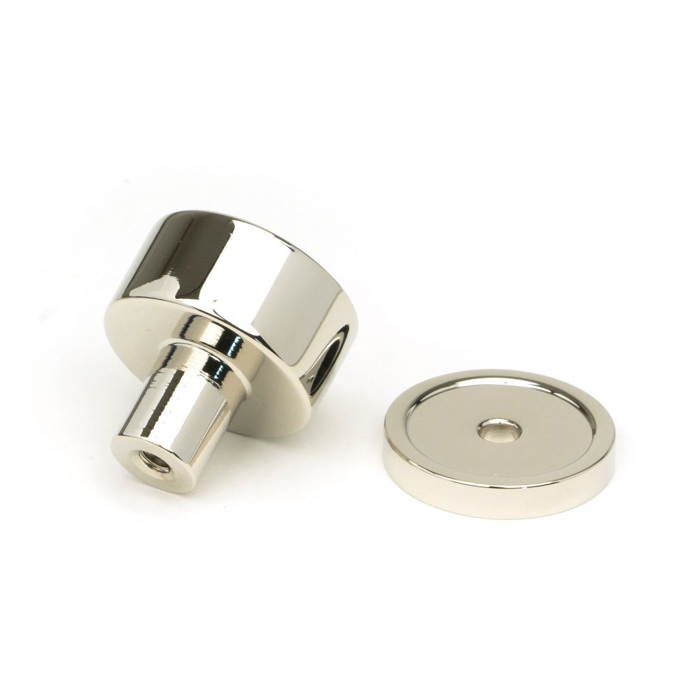 From The Anvil - Polished Nickel Kelso Cabinet Knob - 25mm (Plain) | Sku. 50313 | Trade Door Handles.