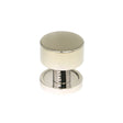 From The Anvil - Polished Nickel Kelso Cabinet Knob - 25mm (Plain) | Sku. 50313 | Trade Door Handles.
