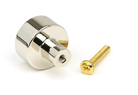 From The Anvil - Polished Nickel Kelso Cabinet Knob - 25mm (No Rose) | Sku. 50314 | Trade Door Handles.