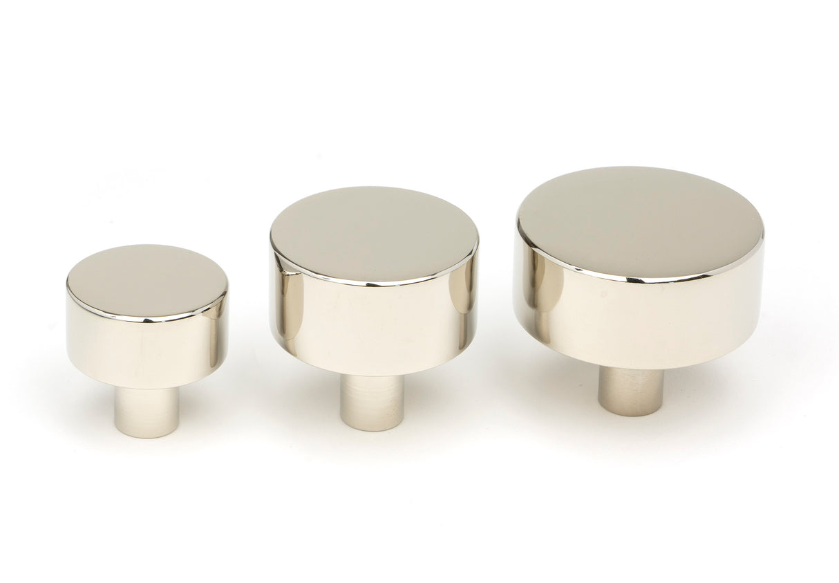 From The Anvil - Polished Nickel Kelso Cabinet Knob - 25mm (No Rose) | Sku. 50314 | Trade Door Handles.