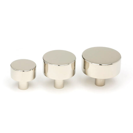 From The Anvil - Polished Nickel Kelso Cabinet Knob - 25mm (No Rose) | Sku. 50314 | Trade Door Handles.
