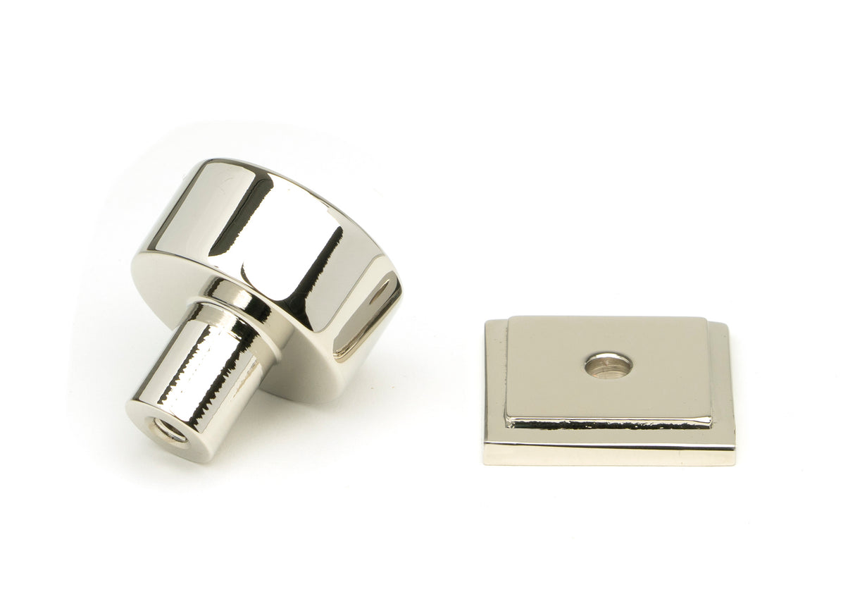 From The Anvil - Polished Nickel Kelso Cabinet Knob - 25mm (Square) | Sku. 50315 | Trade Door Handles.