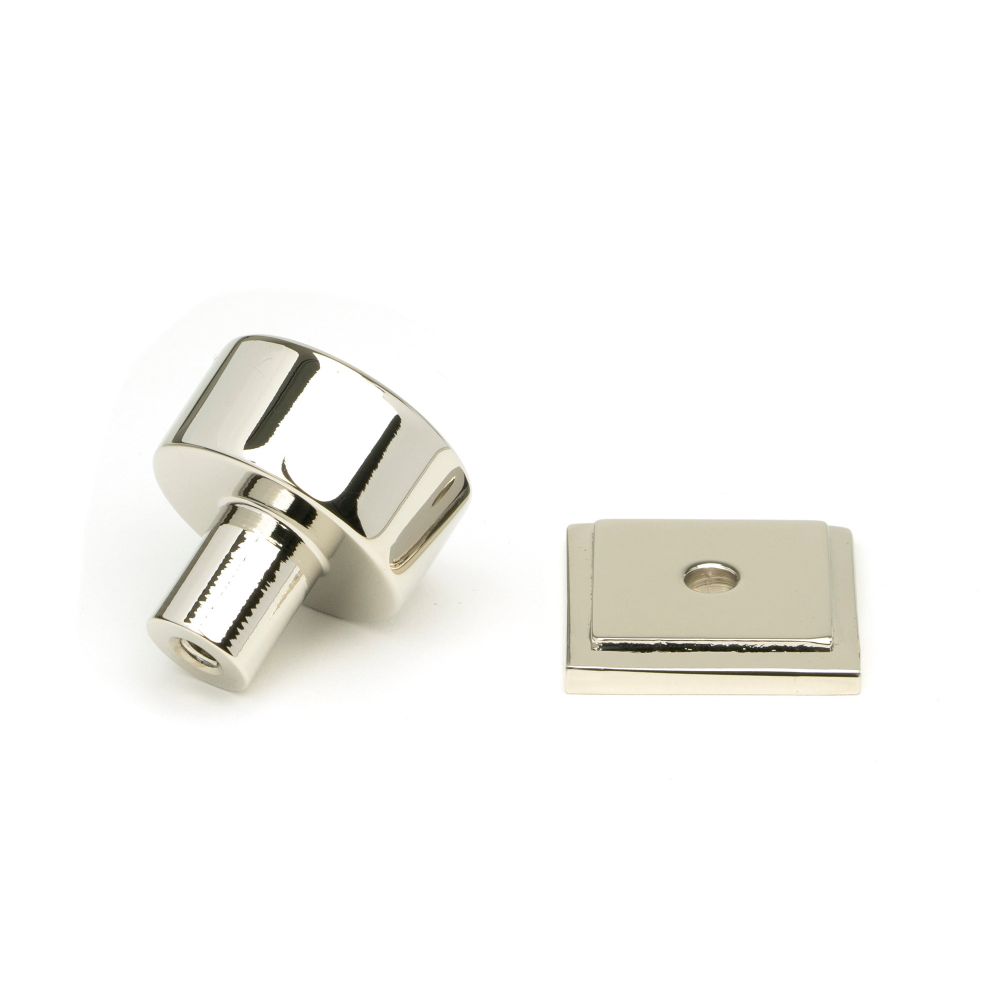 From The Anvil - Polished Nickel Kelso Cabinet Knob - 25mm (Square) | Sku. 50315 | Trade Door Handles.