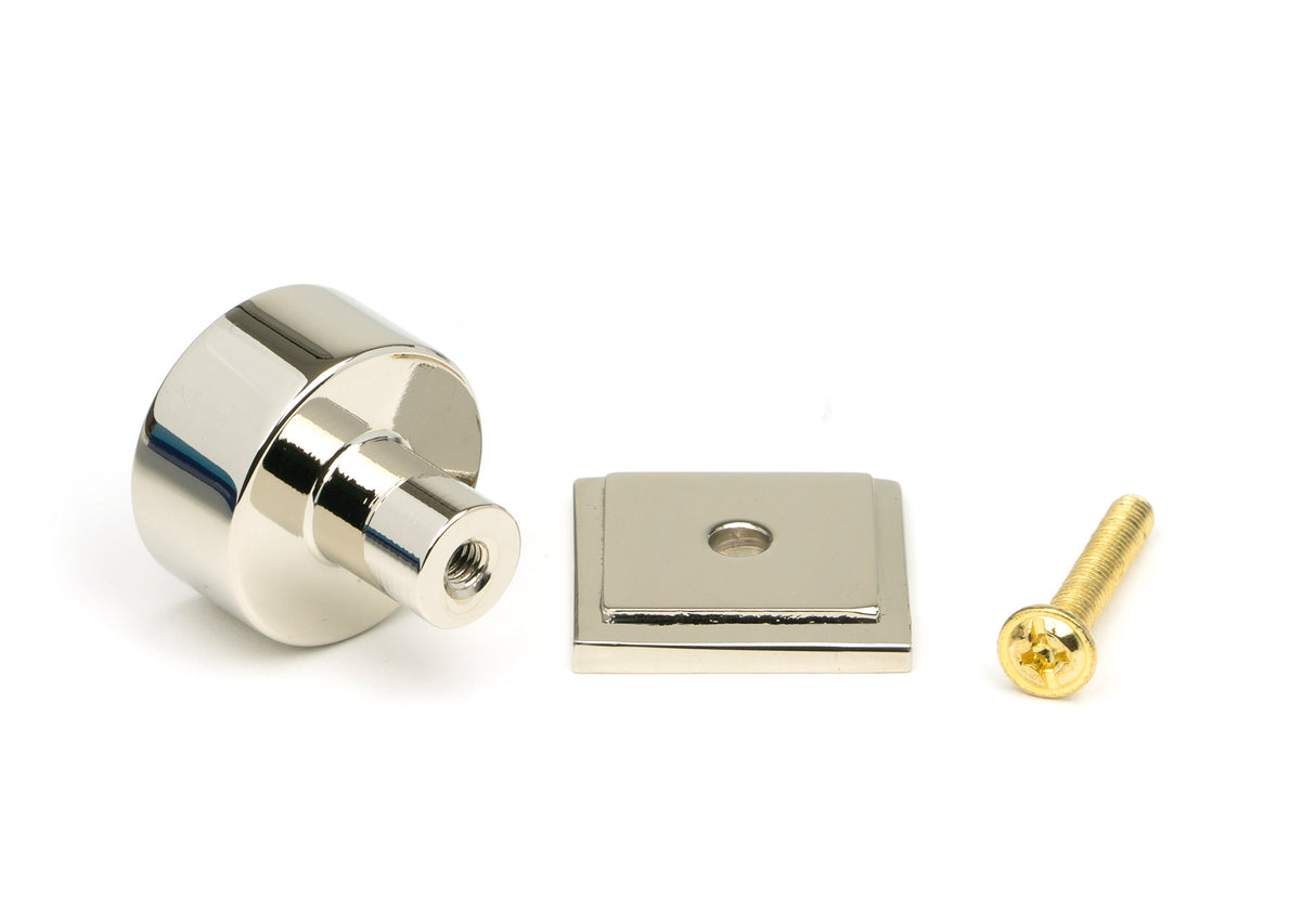 From The Anvil - Polished Nickel Kelso Cabinet Knob - 25mm (Square) | Sku. 50315 | Trade Door Handles.