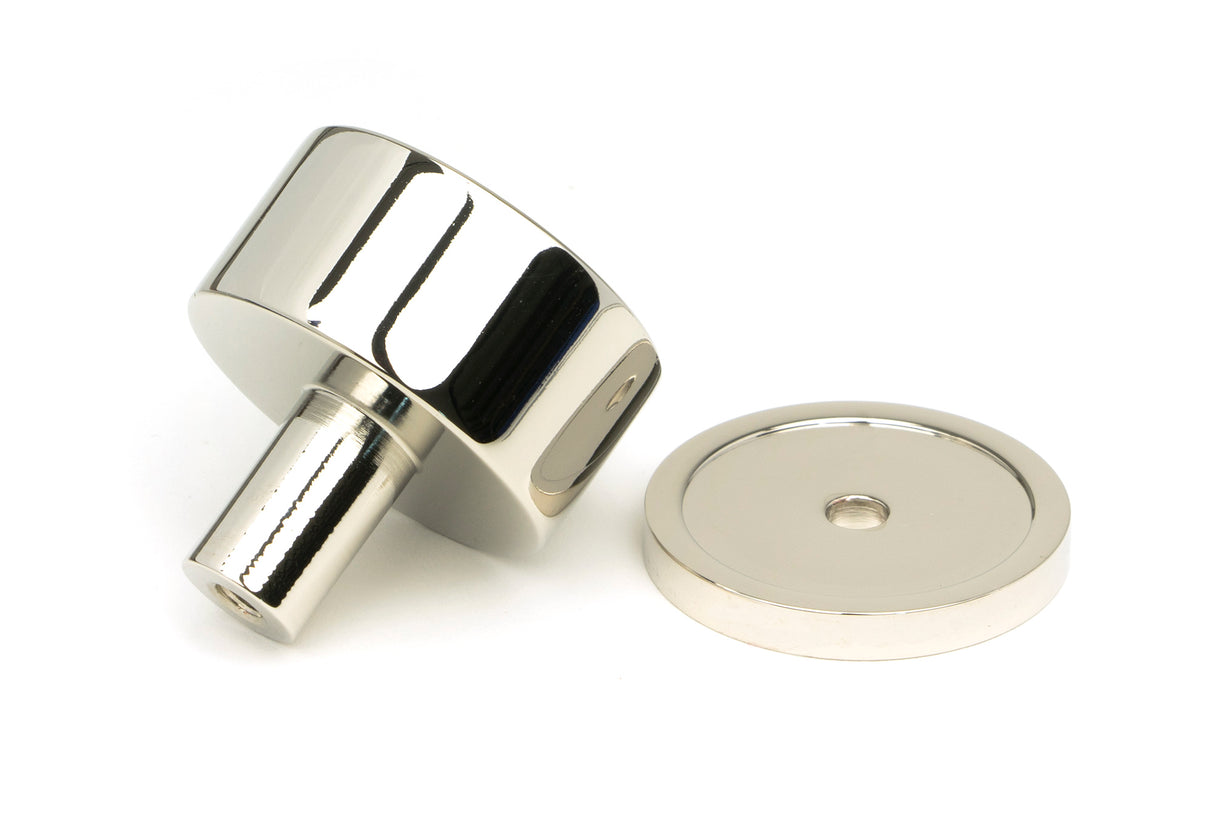 From The Anvil - Polished Nickel Kelso Cabinet Knob - 32mm (Plain) | Sku. 50316 | Trade Door Handles.