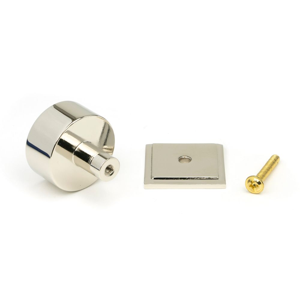 From The Anvil - Polished Nickel Kelso Cabinet Knob - 32mm (Square) | Sku. 50318 | Trade Door Handles.
