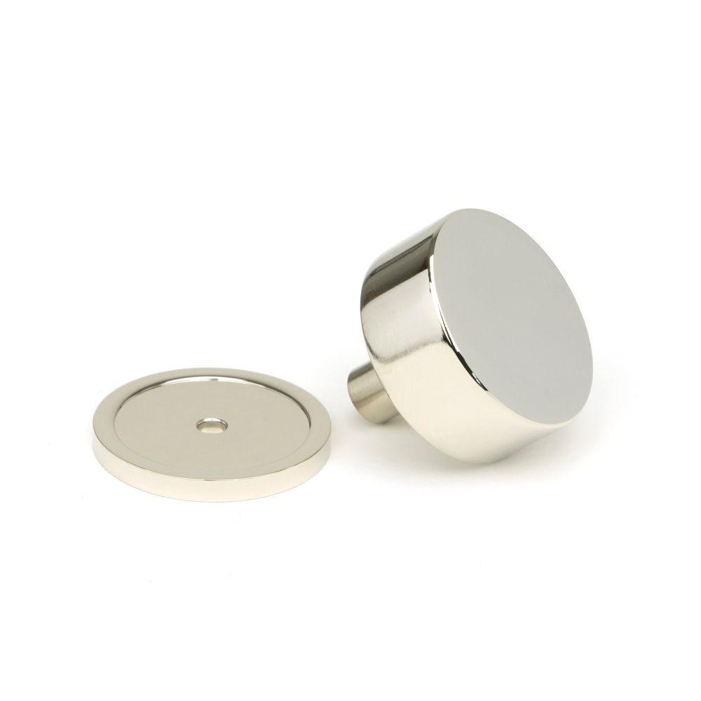 From The Anvil - Polished Nickel Kelso Cabinet Knob - 38mm (Plain) | Sku. 50319 | Trade Door Handles.