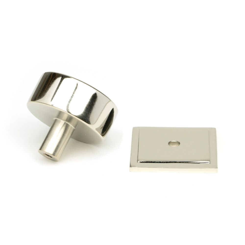 From The Anvil - Polished Nickel Kelso Cabinet Knob - 38mm (Square) | Sku. 50321 | Trade Door Handles.
