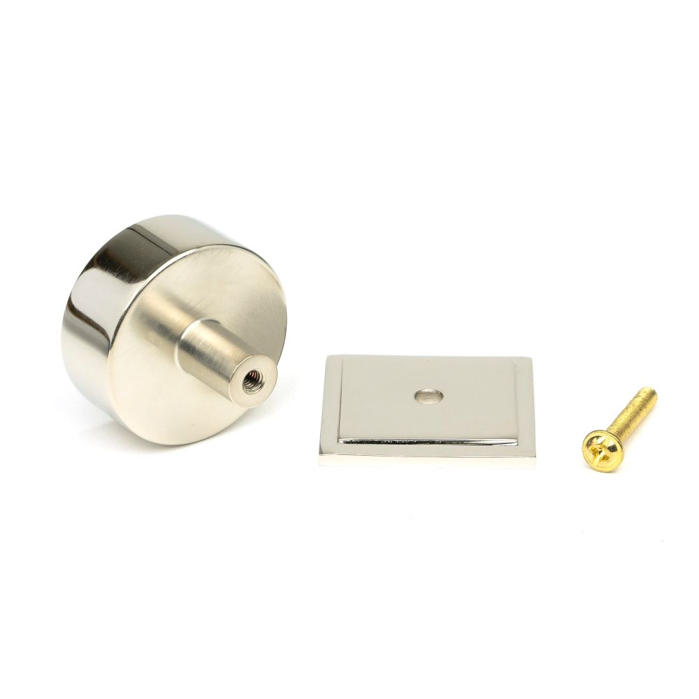 From The Anvil - Polished Nickel Kelso Cabinet Knob - 38mm (Square) | Sku. 50321 | Trade Door Handles.