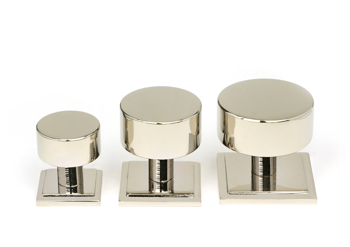 From The Anvil - Polished Nickel Kelso Cabinet Knob - 38mm (Square) | Sku. 50321 | Trade Door Handles.
