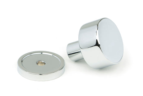 From The Anvil - Polished Chrome Kelso Cabinet Knob - 25mm (Plain) | Sku. 50325 | Trade Door Handles.