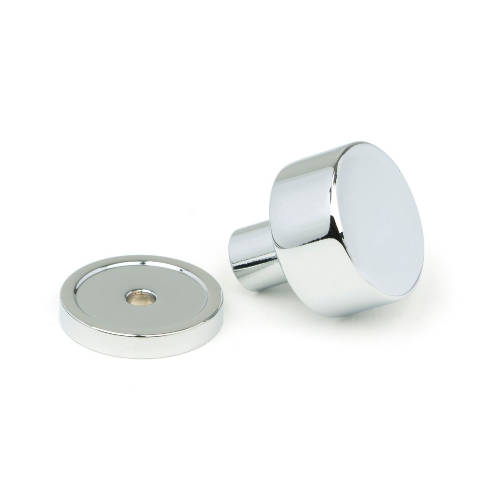 From The Anvil - Polished Chrome Kelso Cabinet Knob - 25mm (Plain) | Sku. 50325 | Trade Door Handles.