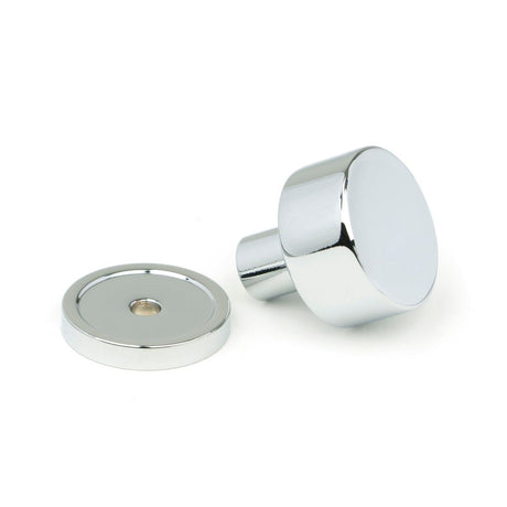 From The Anvil - Polished Chrome Kelso Cabinet Knob - 25mm (Plain) | Sku. 50325 | Trade Door Handles.