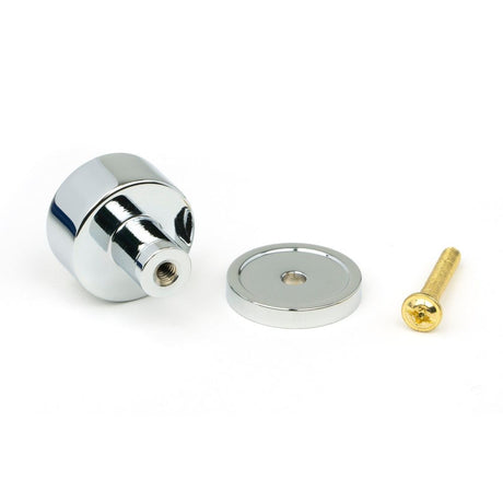 From The Anvil - Polished Chrome Kelso Cabinet Knob - 25mm (Plain) | Sku. 50325 | Trade Door Handles.