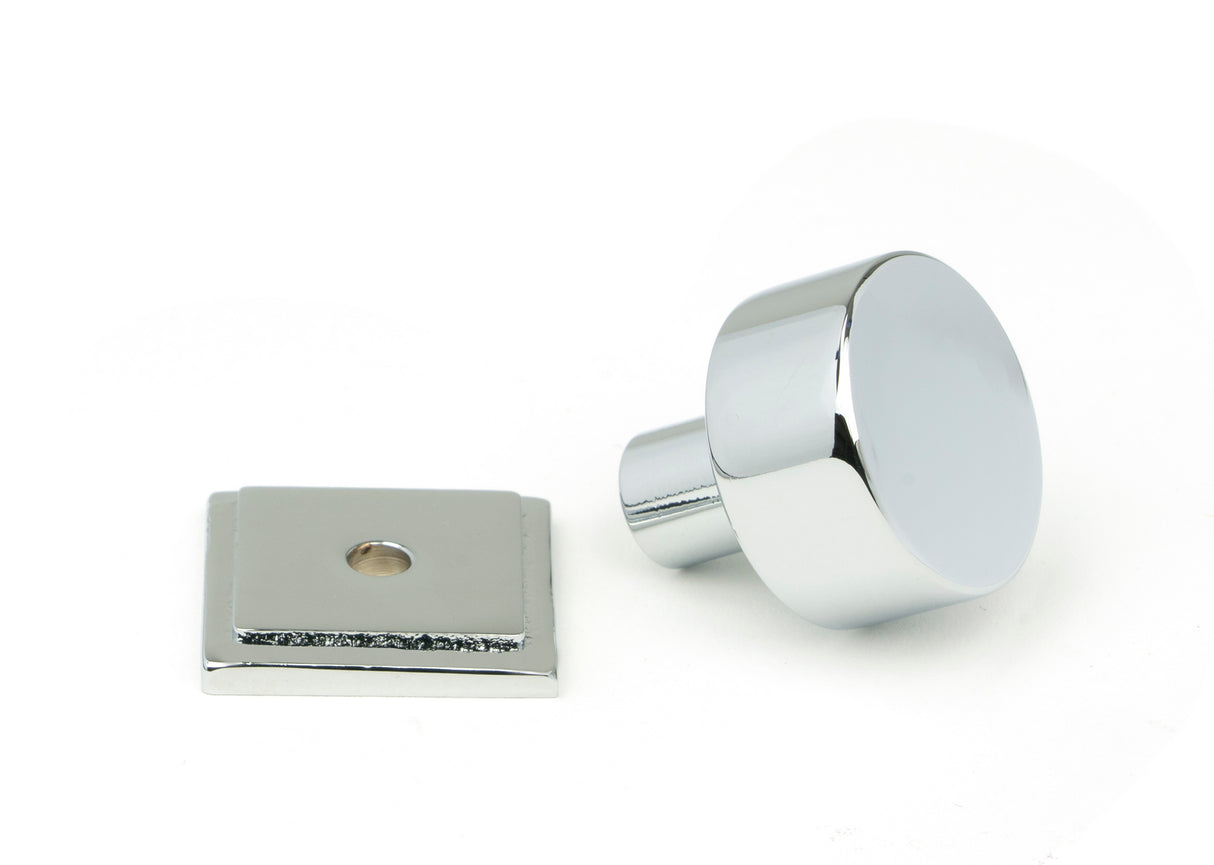 From The Anvil - Polished Chrome Kelso Cabinet Knob - 25mm (Square) | Sku. 50327 | Trade Door Handles.