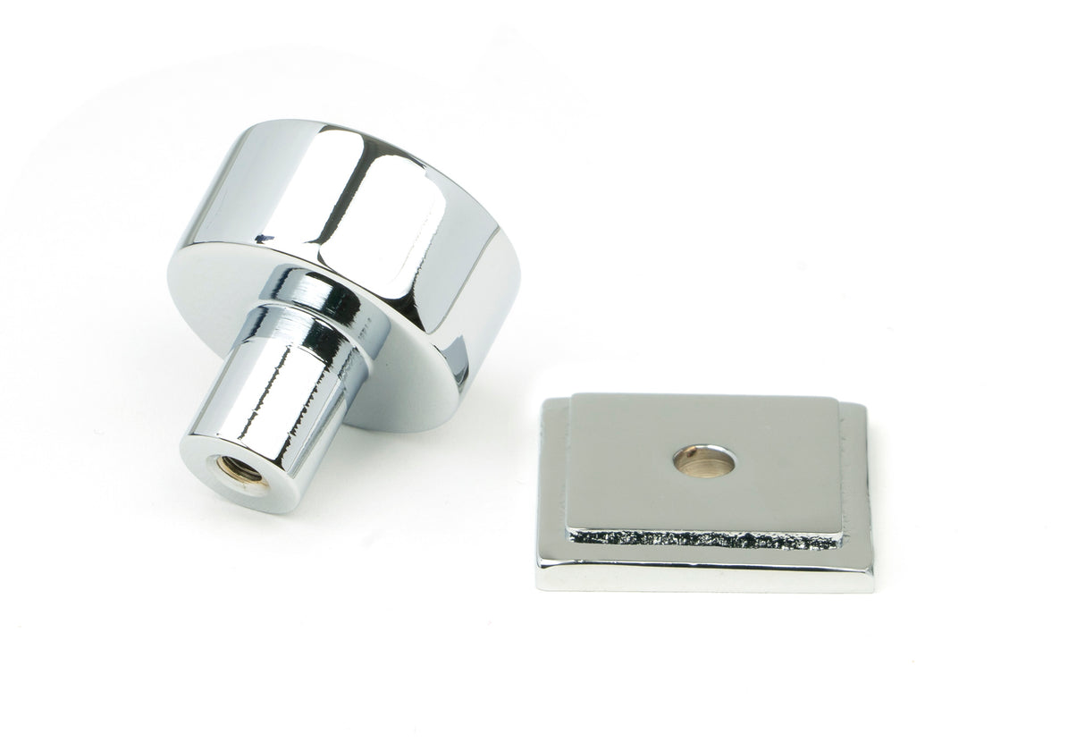 From The Anvil - Polished Chrome Kelso Cabinet Knob - 25mm (Square) | Sku. 50327 | Trade Door Handles.
