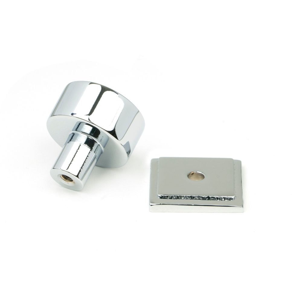 From The Anvil - Polished Chrome Kelso Cabinet Knob - 25mm (Square) | Sku. 50327 | Trade Door Handles.