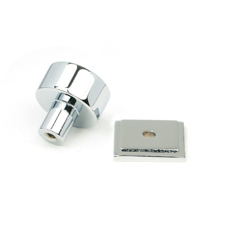 From The Anvil - Polished Chrome Kelso Cabinet Knob - 25mm (Square) | Sku. 50327 | Trade Door Handles.
