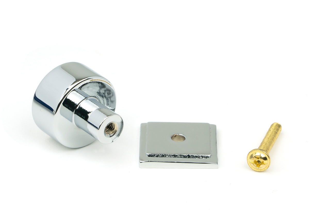 From The Anvil - Polished Chrome Kelso Cabinet Knob - 25mm (Square) | Sku. 50327 | Trade Door Handles.