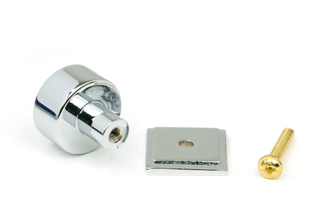 From The Anvil - Polished Chrome Kelso Cabinet Knob - 25mm (Square) | Sku. 50327 | Trade Door Handles.