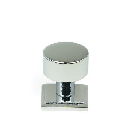 From The Anvil - Polished Chrome Kelso Cabinet Knob - 25mm (Square) | Sku. 50327 | Trade Door Handles.