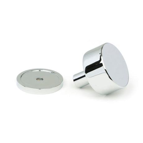 From The Anvil - Polished Chrome Kelso Cabinet Knob - 32mm (Plain) | Sku. 50328 | Trade Door Handles.