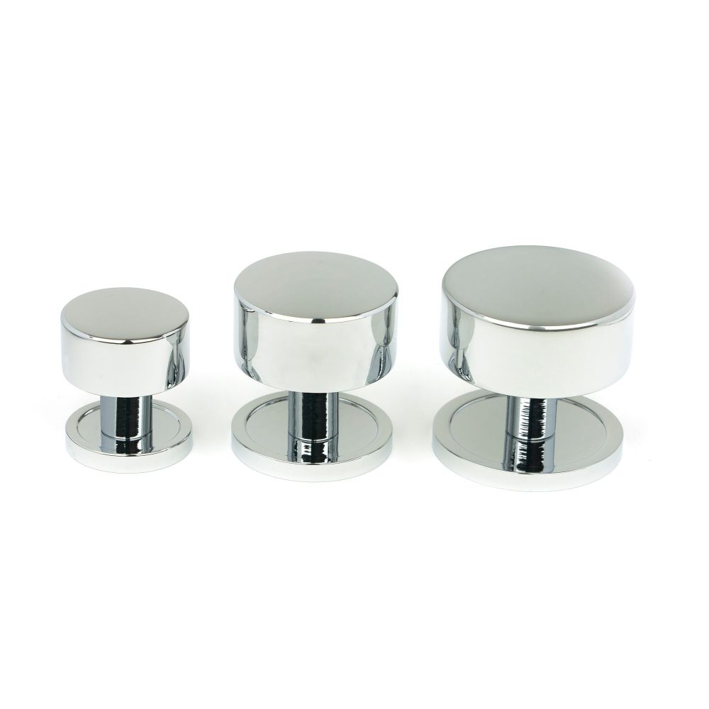 From The Anvil - Polished Chrome Kelso Cabinet Knob - 32mm (Plain) | Sku. 50328 | Trade Door Handles.