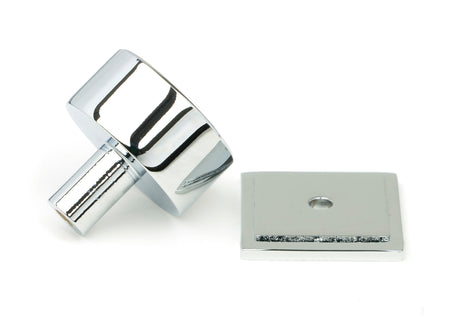 From The Anvil - Polished Chrome Kelso Cabinet Knob - 32mm (Square) | Sku. 50330 | Trade Door Handles.