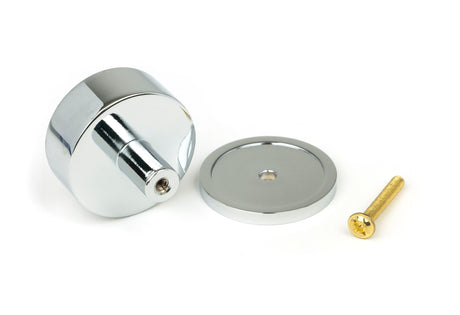 From The Anvil - Polished Chrome Kelso Cabinet Knob - 38mm (Plain) | Sku. 50331 | Trade Door Handles.