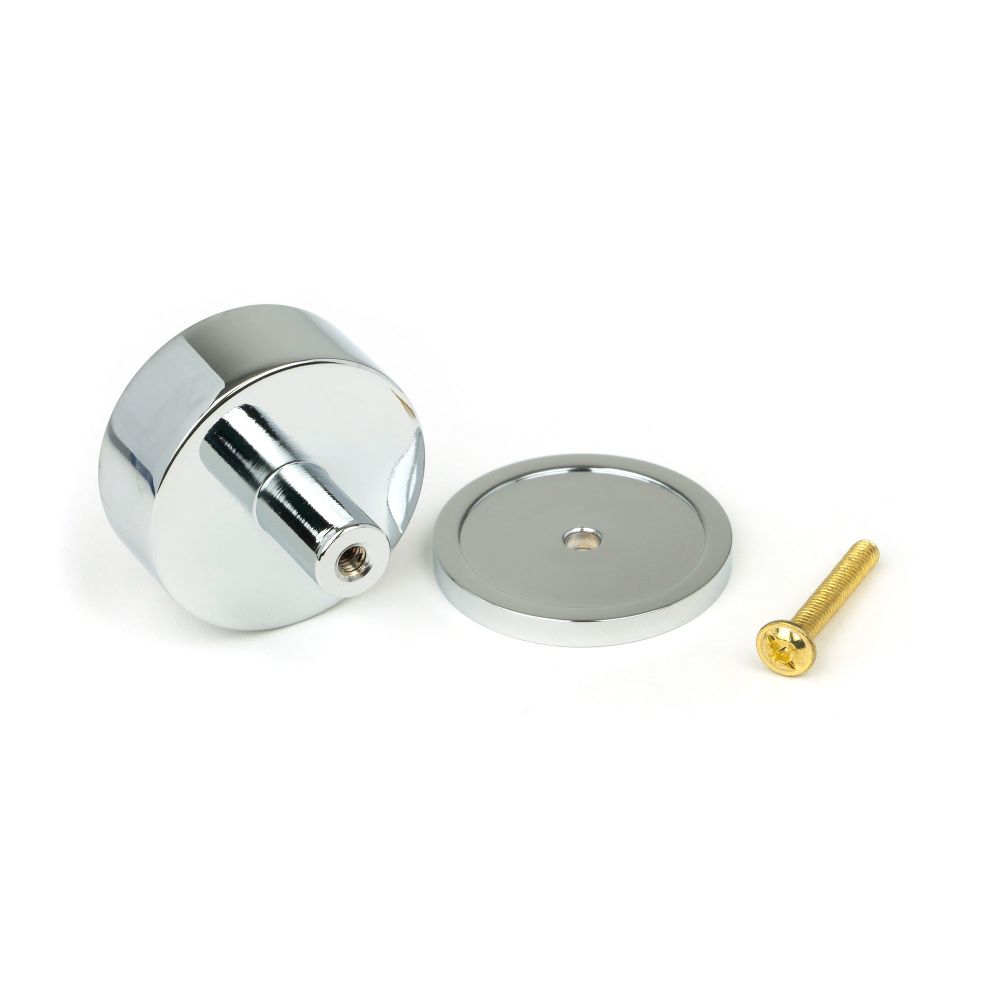 From The Anvil - Polished Chrome Kelso Cabinet Knob - 38mm (Plain) | Sku. 50331 | Trade Door Handles.