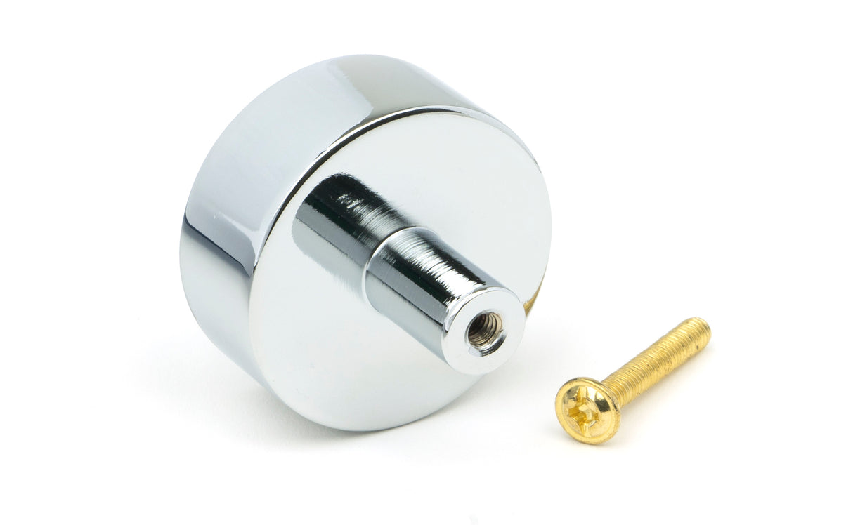 From The Anvil - Polished Chrome Kelso Cabinet Knob - 38mm (No rose) | Sku. 50332 | Trade Door Handles.