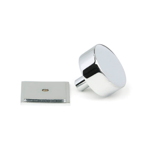 From The Anvil - Polished Chrome Kelso Cabinet Knob - 38mm (Square) | Sku. 50333 | Trade Door Handles.