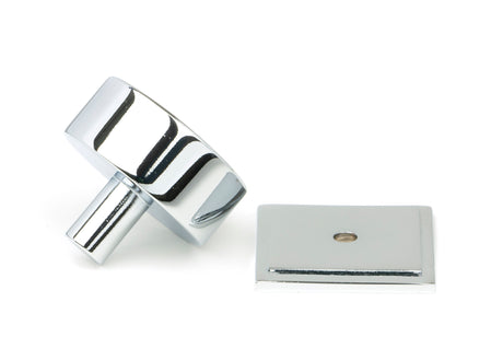 From The Anvil - Polished Chrome Kelso Cabinet Knob - 38mm (Square) | Sku. 50333 | Trade Door Handles.