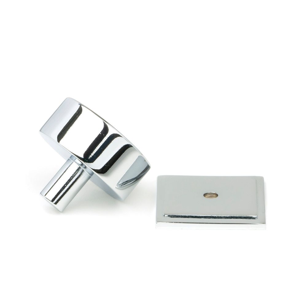 From The Anvil - Polished Chrome Kelso Cabinet Knob - 38mm (Square) | Sku. 50333 | Trade Door Handles.