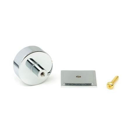 From The Anvil - Polished Chrome Kelso Cabinet Knob - 38mm (Square) | Sku. 50333 | Trade Door Handles.