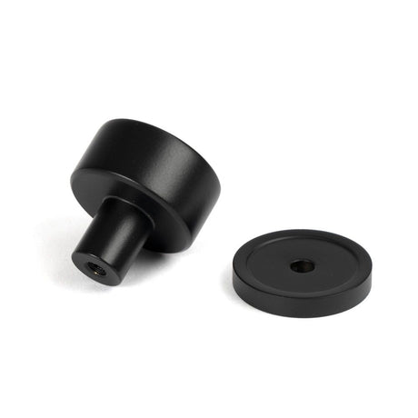 From The Anvil - Matt Black Kelso Cabinet Knob - 25mm (Plain) | Sku. 50337 | Trade Door Handles.