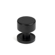 From The Anvil - Matt Black Kelso Cabinet Knob - 25mm (Plain) | Sku. 50337 | Trade Door Handles.