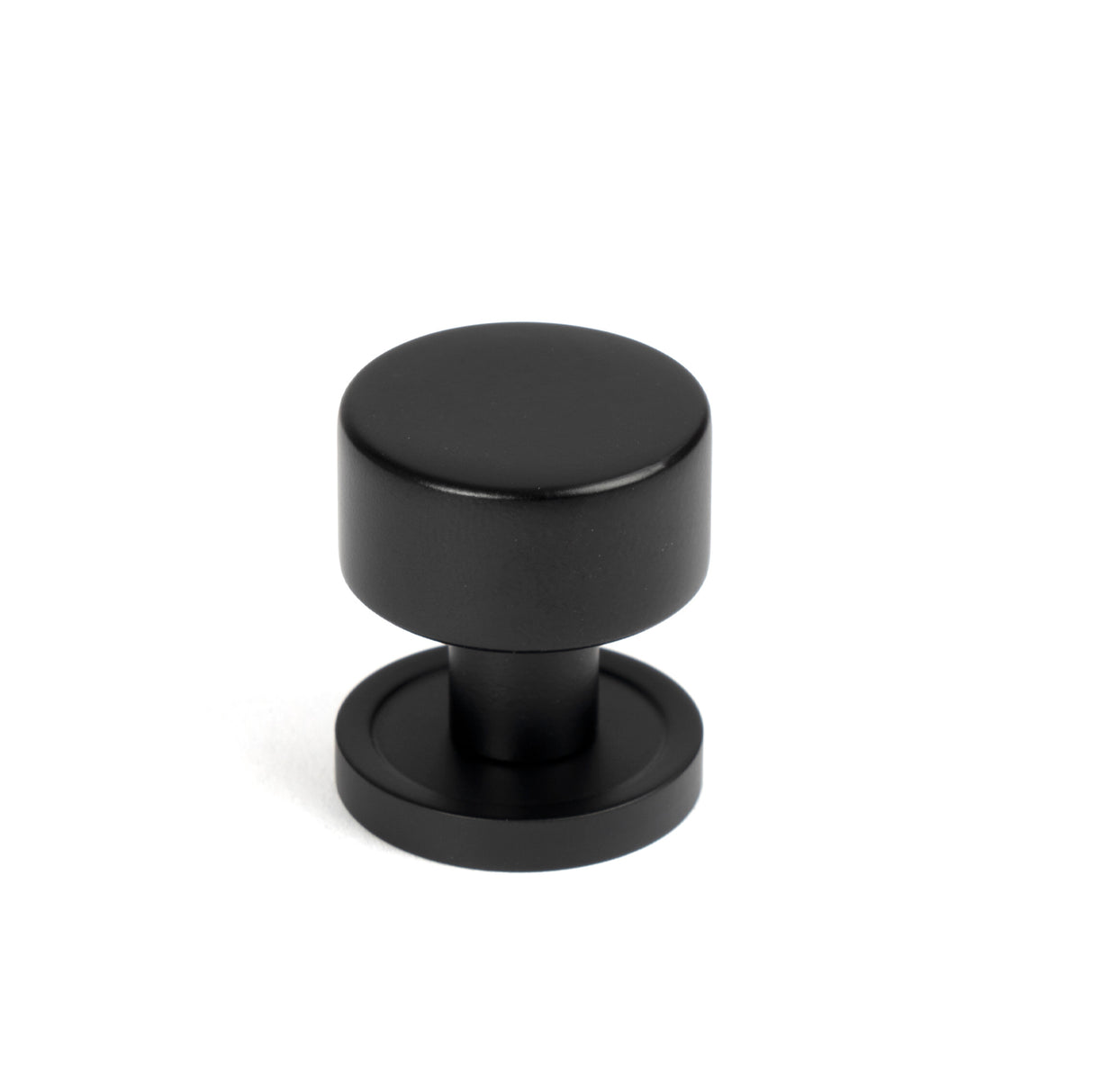 From The Anvil - Matt Black Kelso Cabinet Knob - 25mm (Plain) | Sku. 50337 | Trade Door Handles.