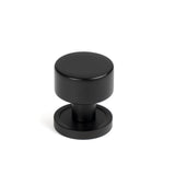 From The Anvil - Matt Black Kelso Cabinet Knob - 25mm (Plain) | Sku. 50337 | Trade Door Handles.