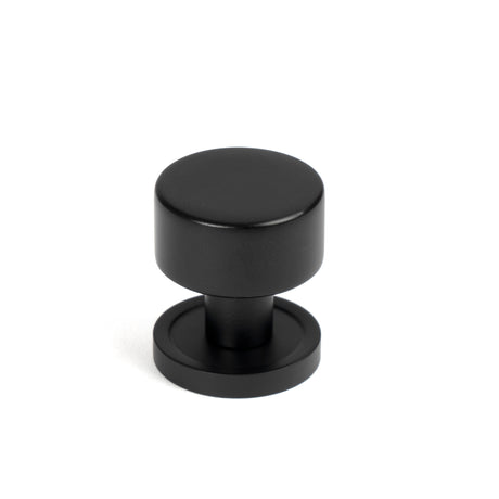 From The Anvil - Matt Black Kelso Cabinet Knob - 25mm (Plain) | Sku. 50337 | Trade Door Handles.