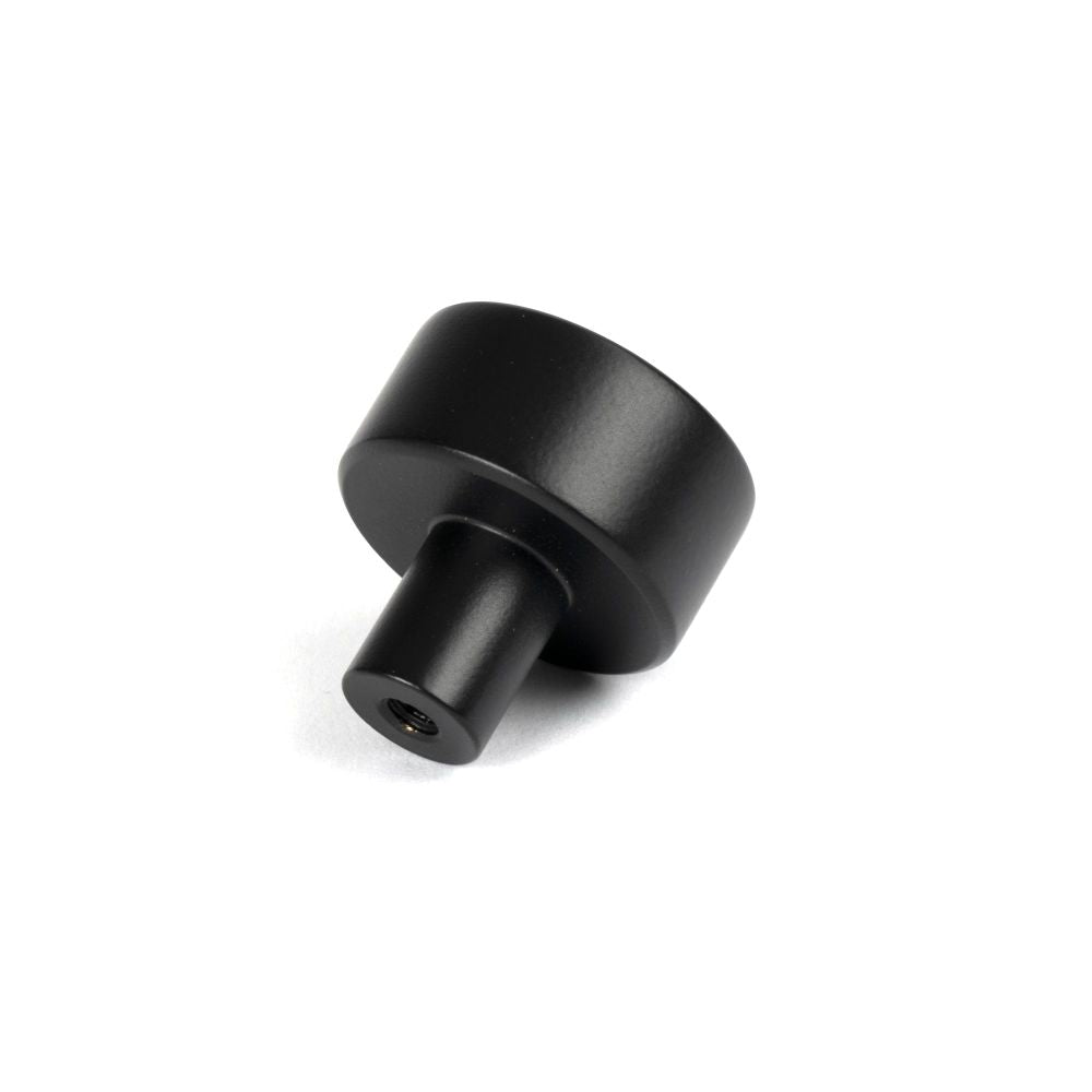 From The Anvil - Matt Black Kelso Cabinet Knob - 25mm (No rose) | Sku. 50338 | Trade Door Handles.