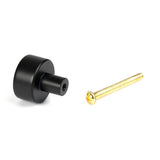 From The Anvil - Matt Black Kelso Cabinet Knob - 25mm (No rose) | Sku. 50338 | Trade Door Handles.