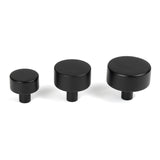 From The Anvil - Matt Black Kelso Cabinet Knob - 25mm (No rose) | Sku. 50338 | Trade Door Handles.