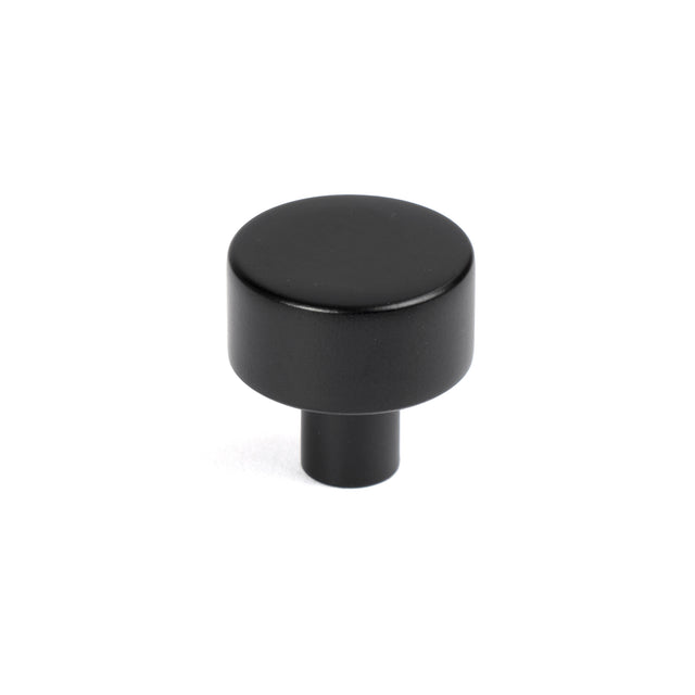 From The Anvil - Matt Black Kelso Cabinet Knob - 25mm (No rose) | Sku. 50338 | Trade Door Handles.